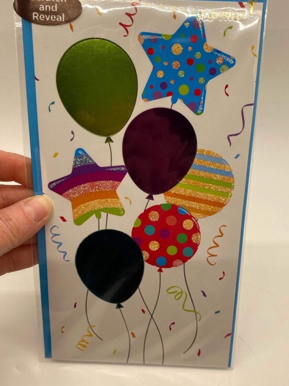 NWT Papyrus Happy Birthday
Card with scratch & reveal balloons for extra fun